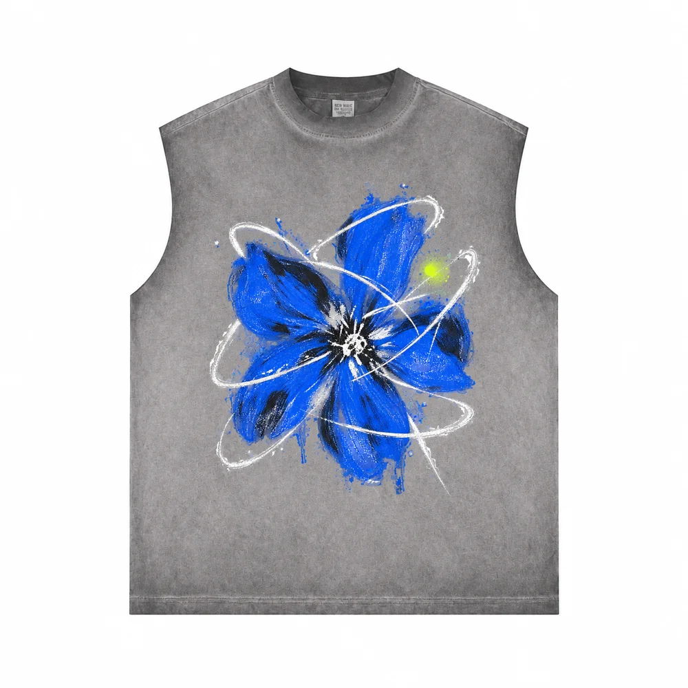 Washed relaxed sleeveless top · A feeling worth keeping · Front