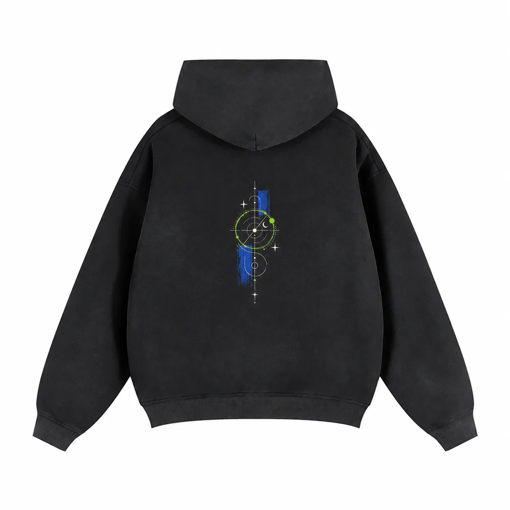 Faded zip hoodie · Your own coordinates · Back