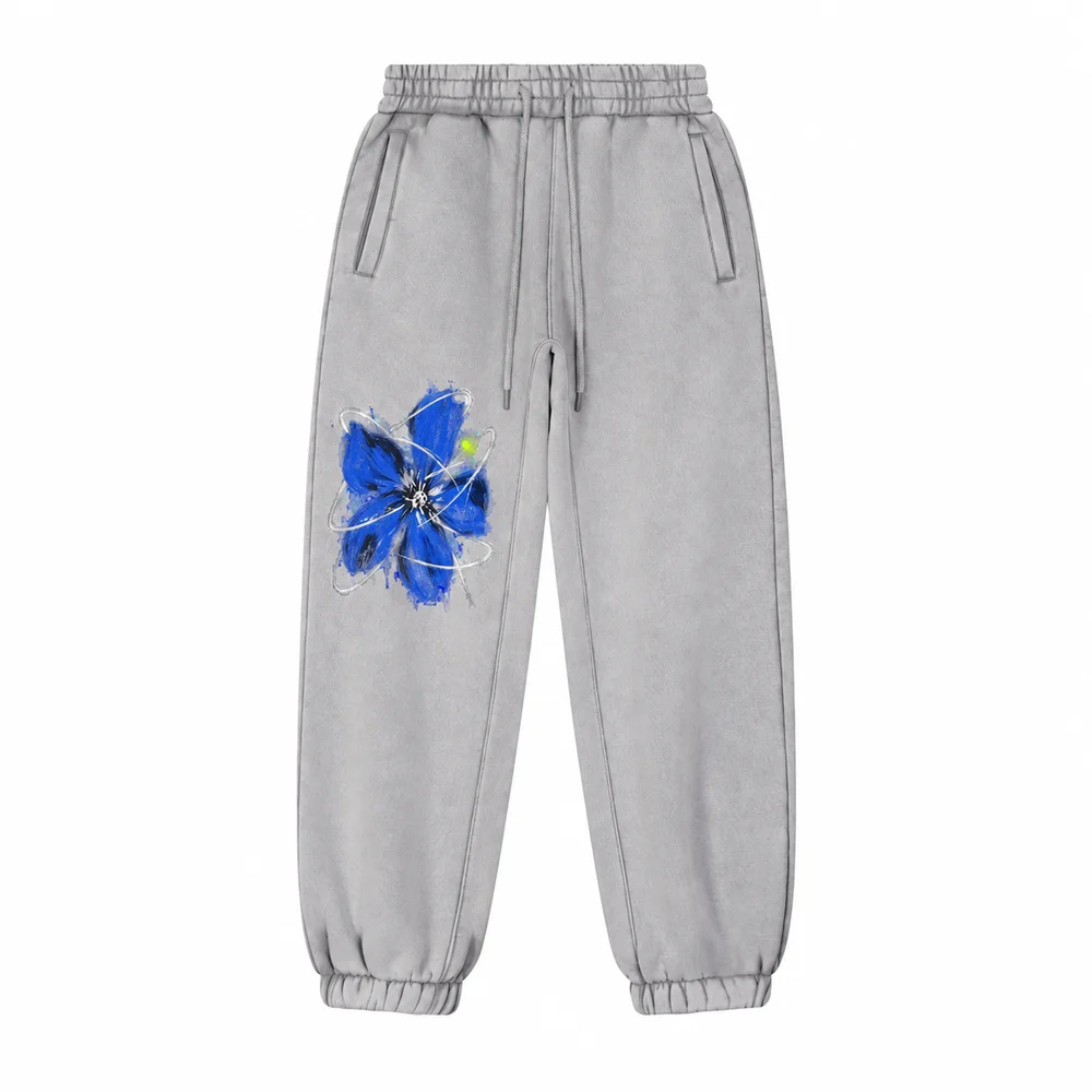 Fleece-lined drawstring joggers · A feeling worth keeping · Front
