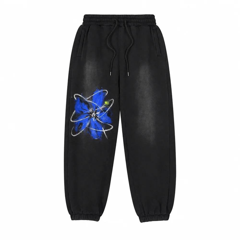 Fleece-lined washed joggers · A feeling worth keeping · Front