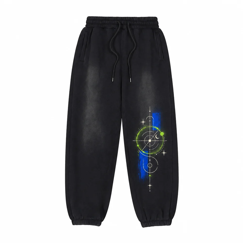 Fleece-lined washed joggers · Your own coordinates · Front
