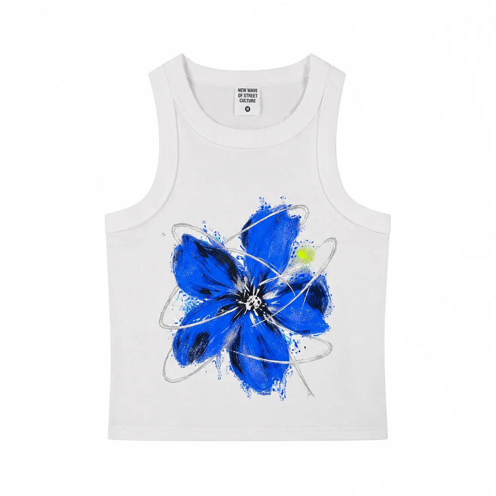 Cropped washed sleeveless top · A feeling worth keeping · Front