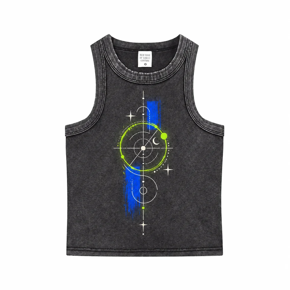 Cropped washed sleeveless top · Your own coordinates · Front