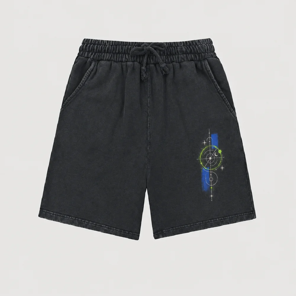 Washed relaxed drawstring shorts · Your own coordinates · Front