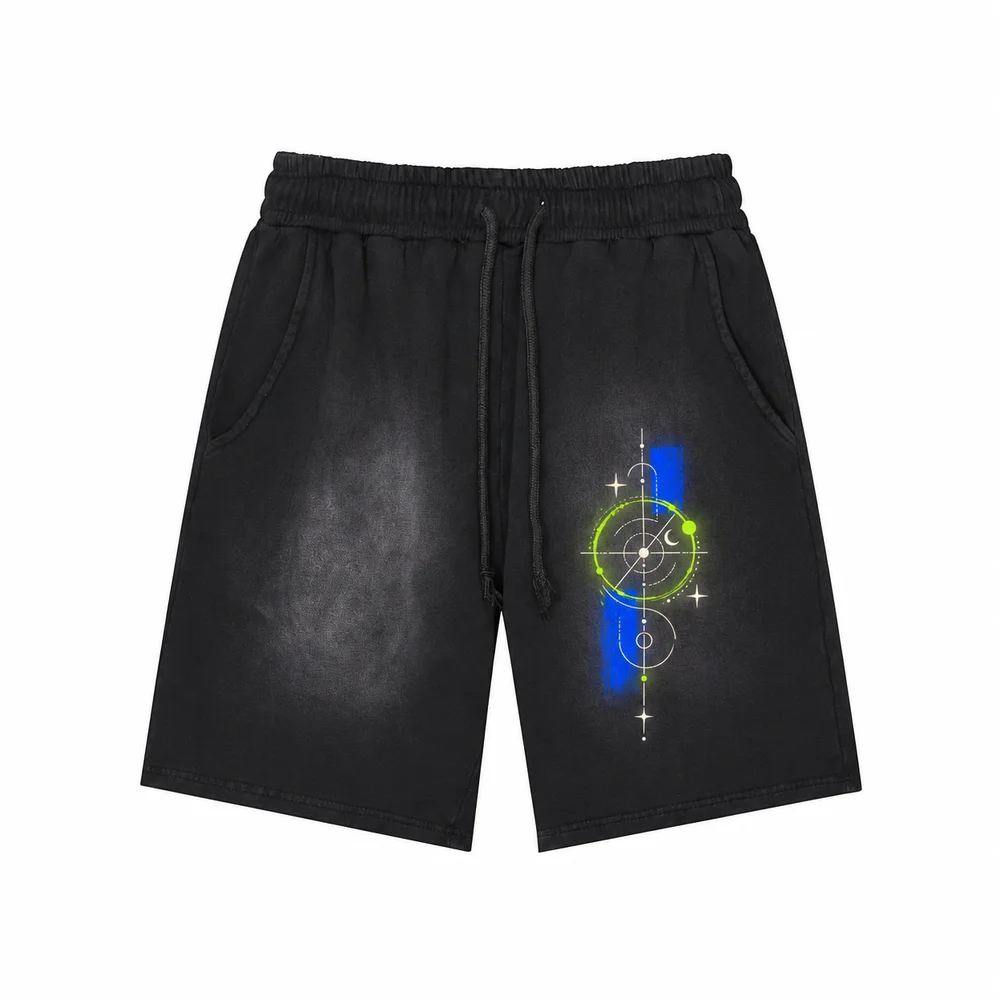Gradient-wash drawstring shorts · Your own coordinates · Front