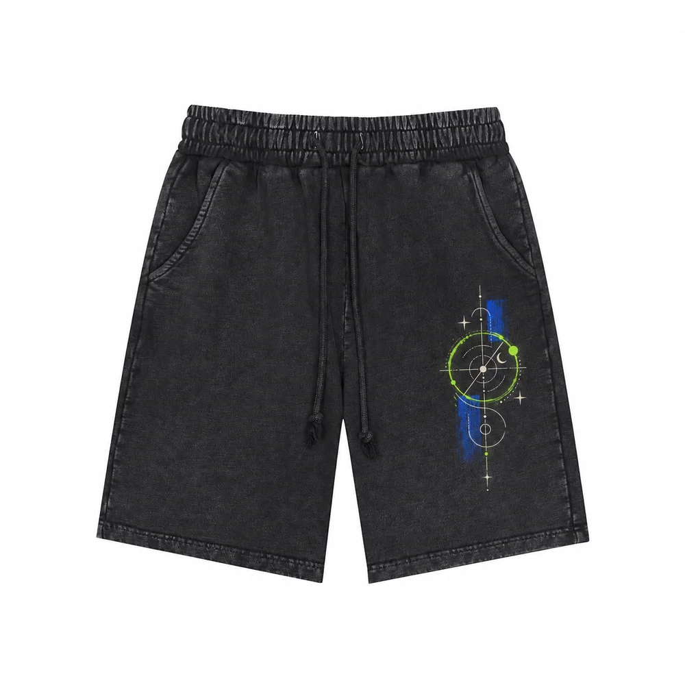 Snow-wash shorts · Your own coordinates · Front