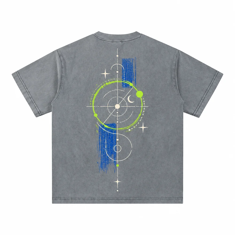 Washed relaxed V-neck tee · Your own coordinates · Back