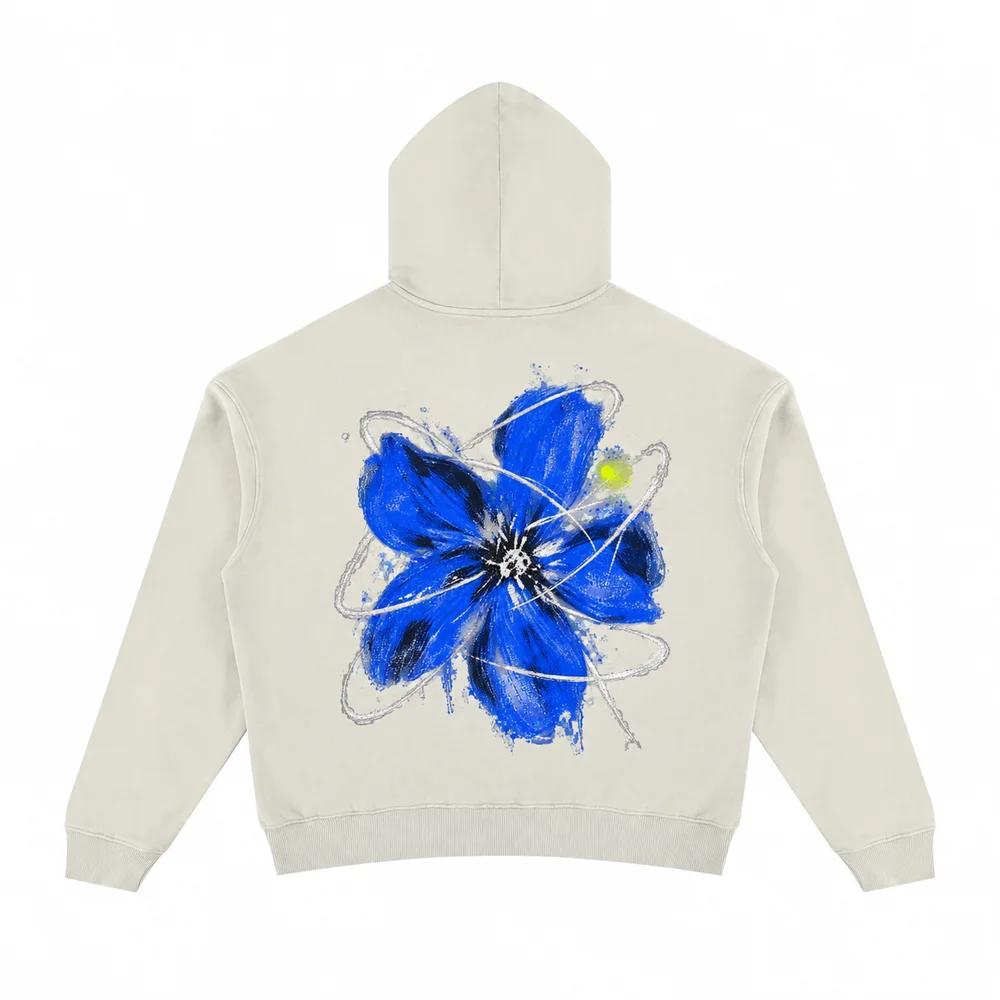 Cropped washed pullover hoodie · A feeling worth keeping · Back