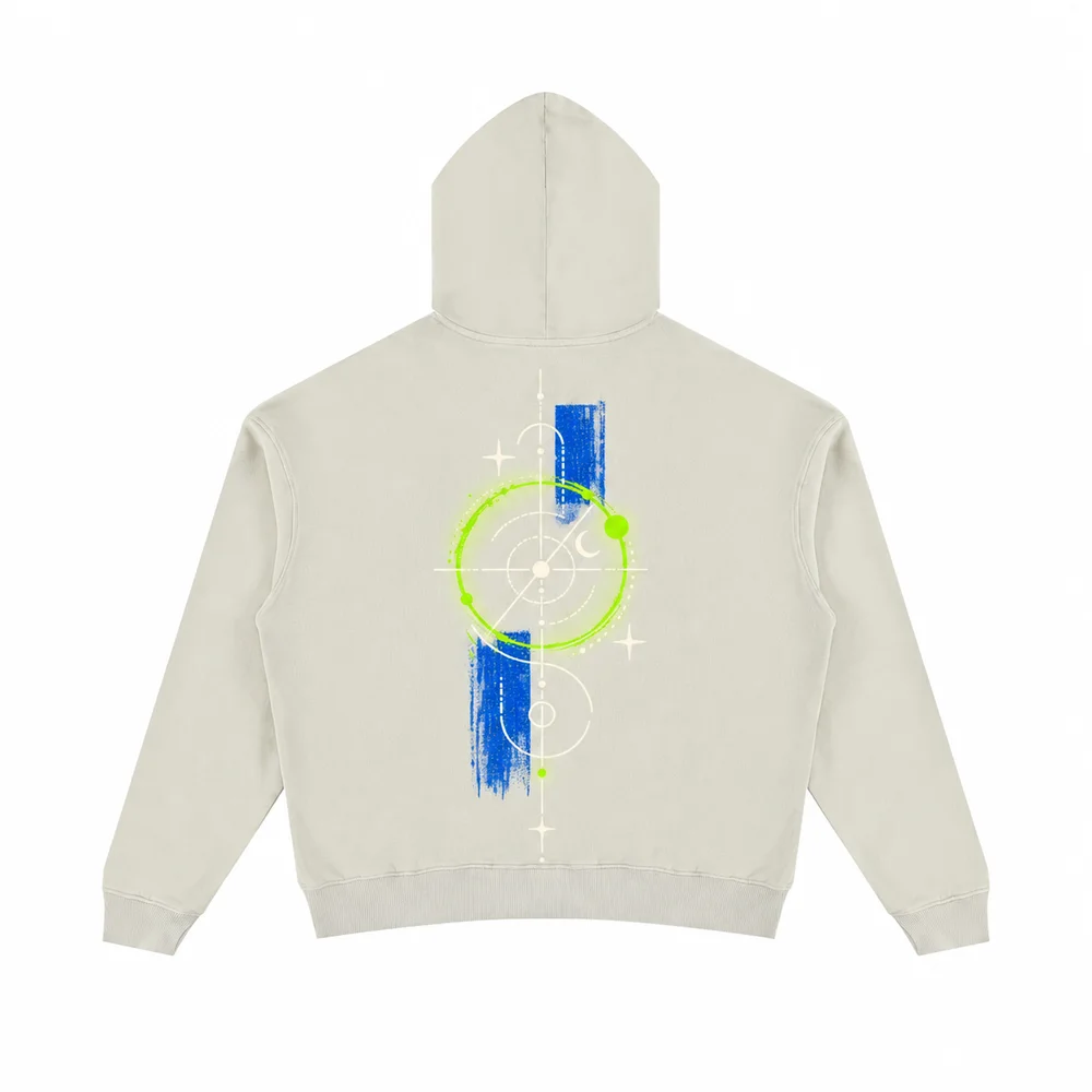 Cropped washed pullover hoodie · Your own coordinates · Back