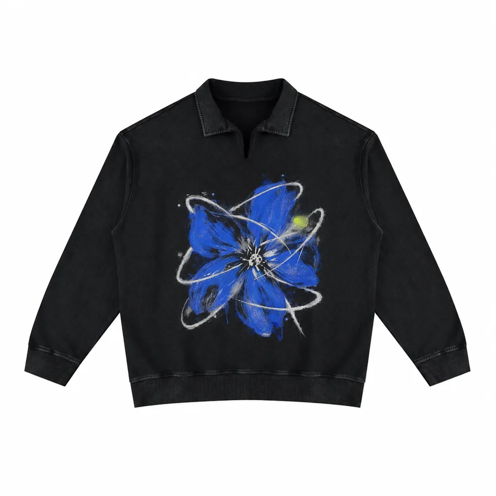 Relaxed polo sweatshirt · A feeling worth keeping · Front