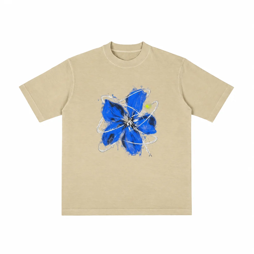Relaxed washed crew-neck tee · A feeling worth keeping · Front