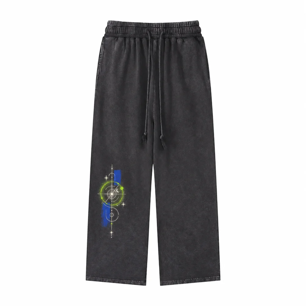 Washed wide-leg trousers · Your own coordinates · Front