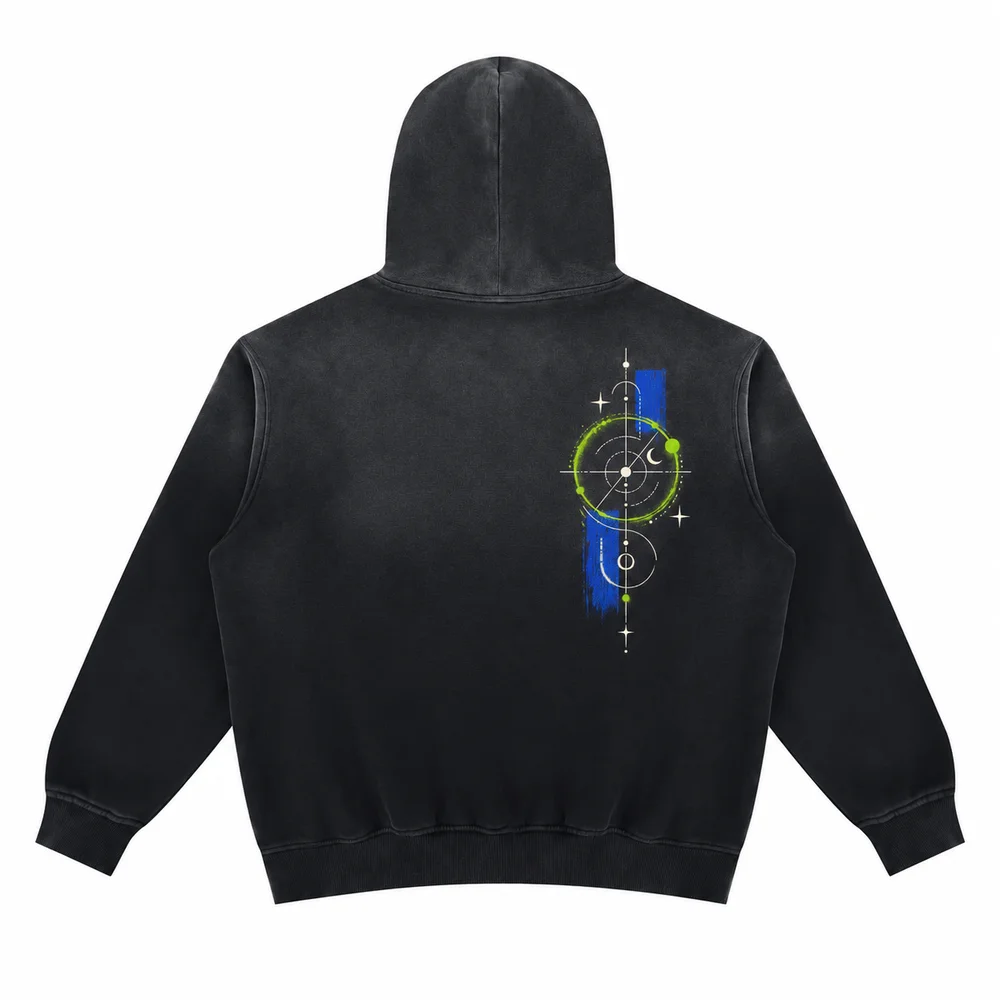Faded fleece hoodie · Your own coordinates · Back