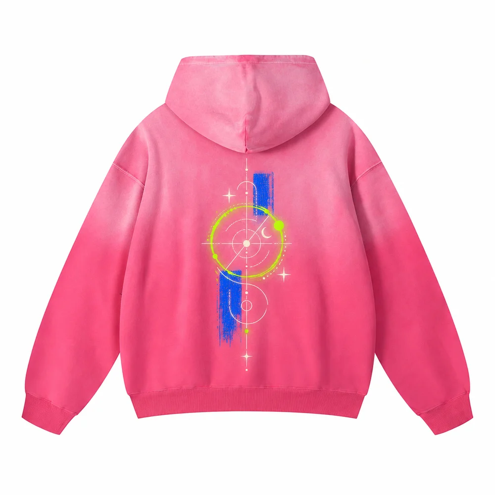 Gradient-wash pullover hoodie · Your own coordinates · Back