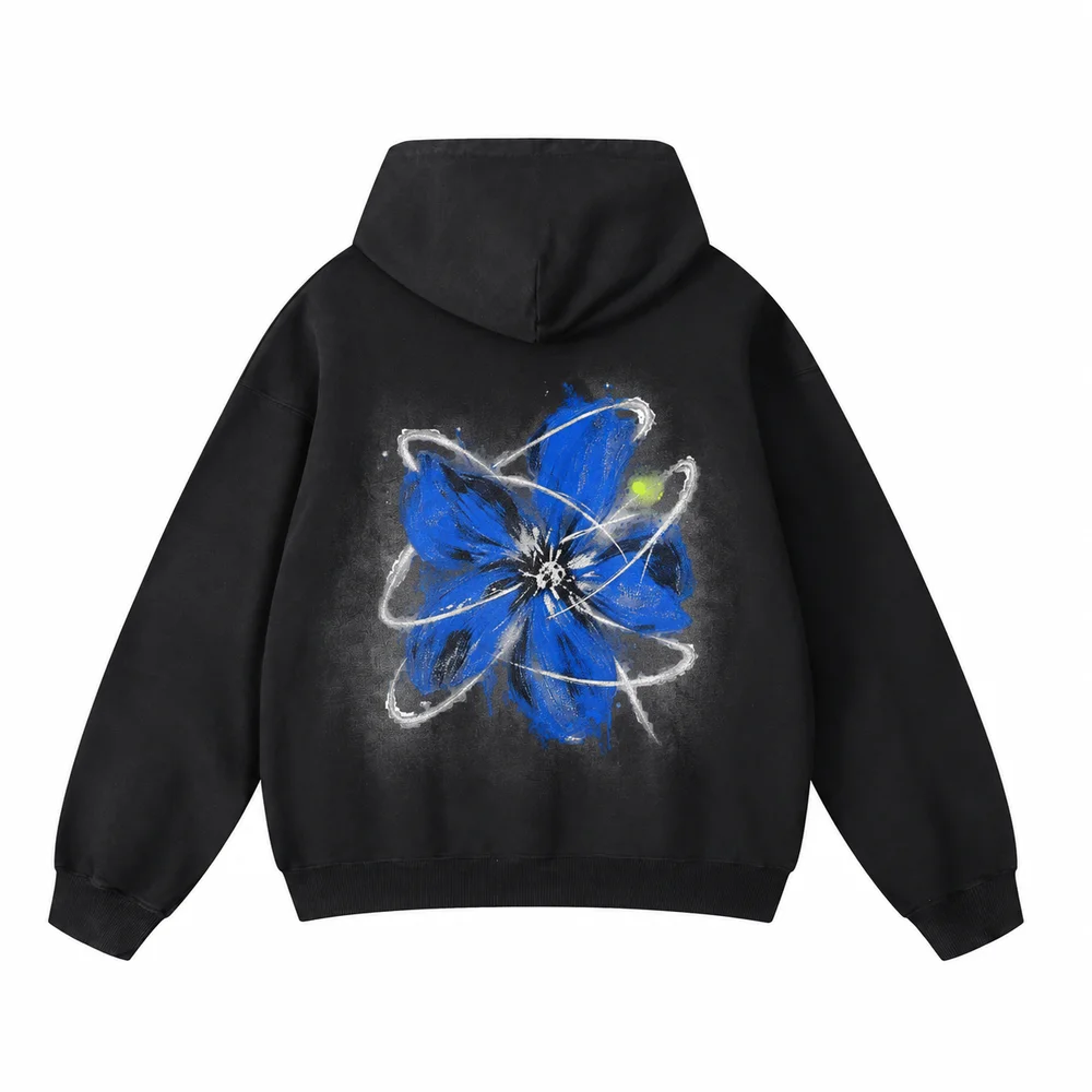 Faded pullover hoodie · A feeling worth keeping · Back