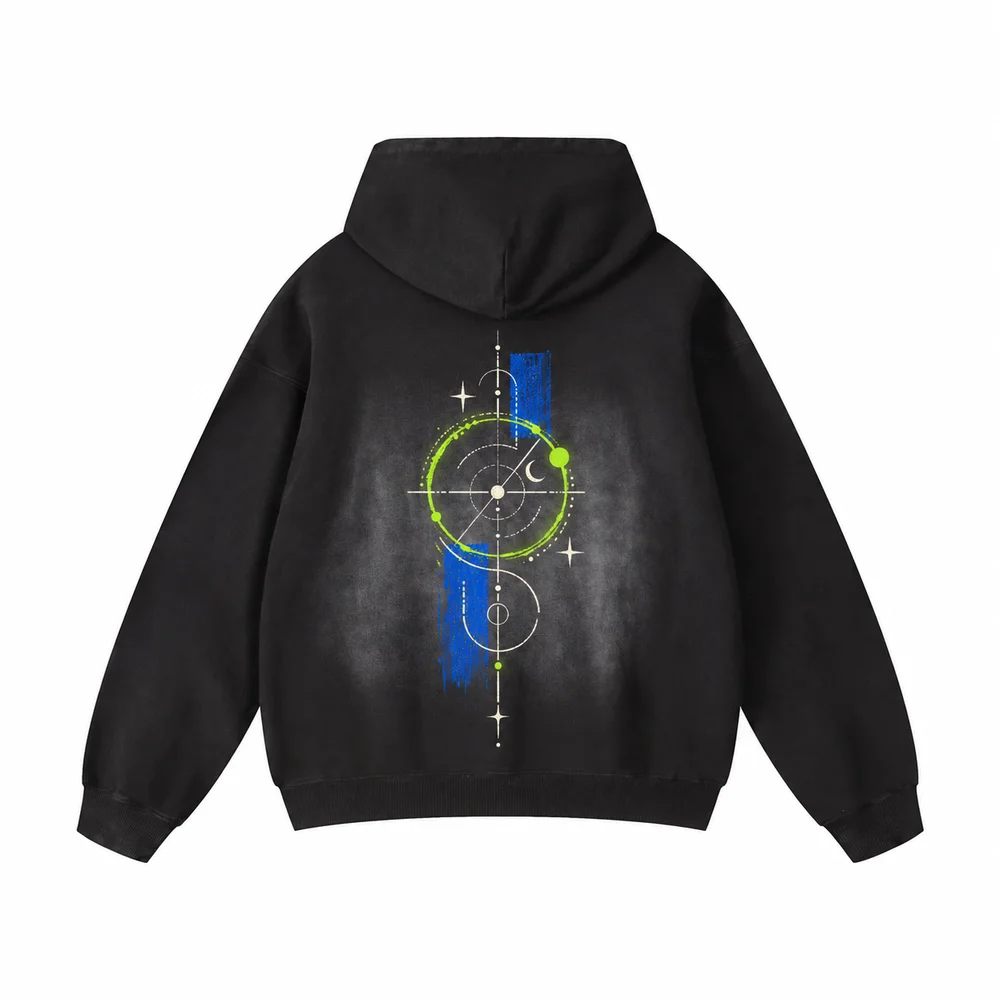 Faded pullover hoodie · Your own coordinates · Back