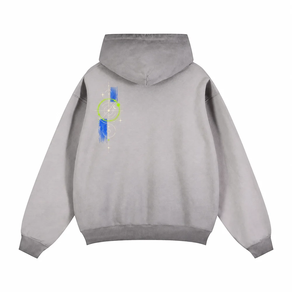 Washed contrast-panel hoodie · Your own coordinates · Back