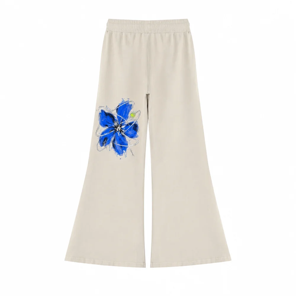 Snow-wash flared trousers · A feeling worth keeping · Front