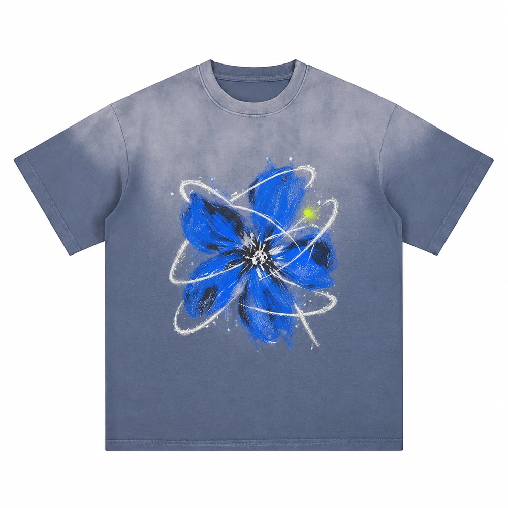 Gradient-wash relaxed tee · A feeling worth keeping · Front