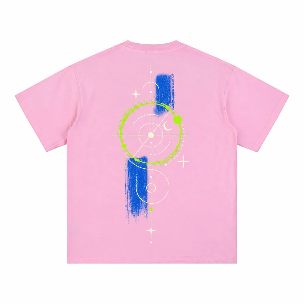 Washed pink relaxed crew-neck tee · Your own coordinates · Back