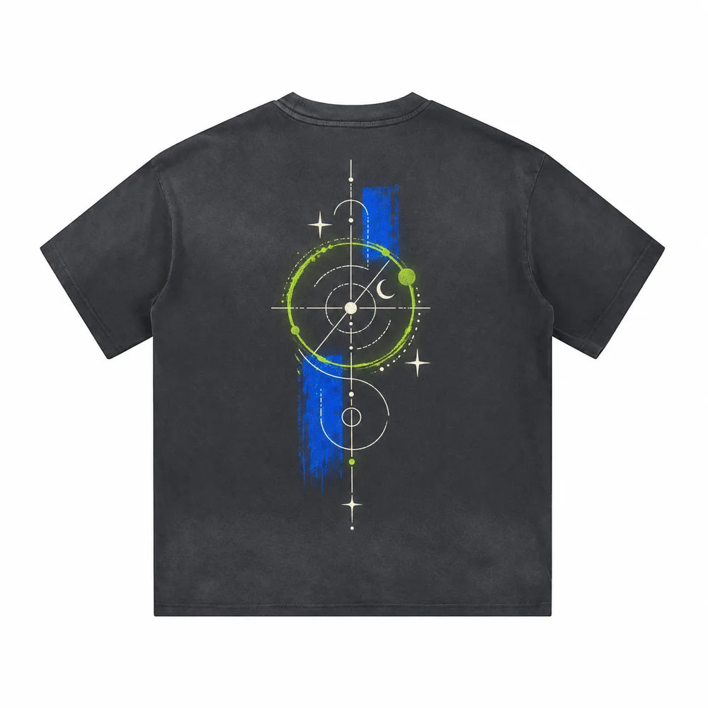Gradient-wash relaxed crew-neck tee · Your own coordinates · Back