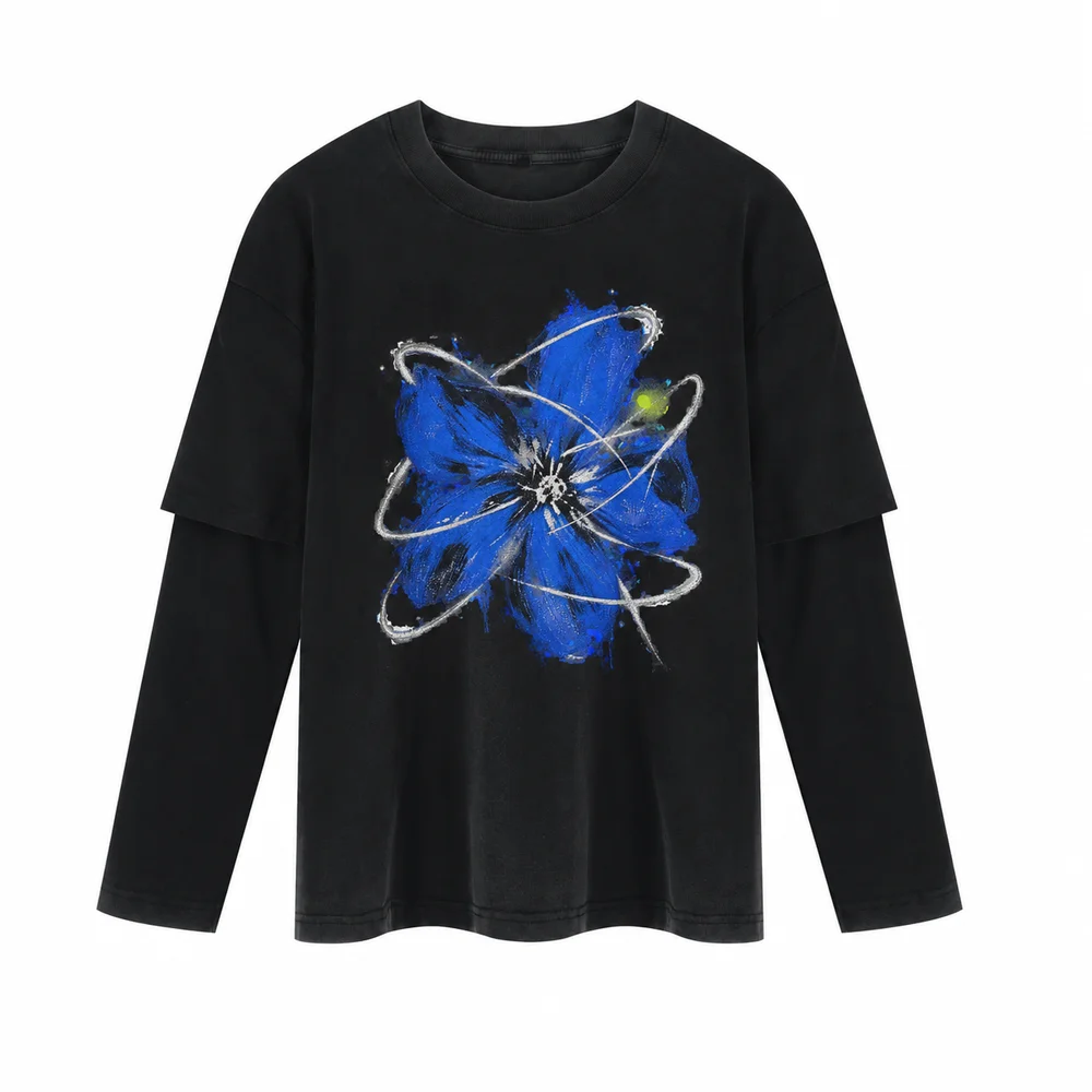 Washed layered sleeve tee · A feeling worth keeping · Front