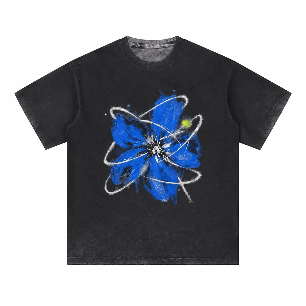 Faded crew-neck tee · A feeling worth keeping · Front