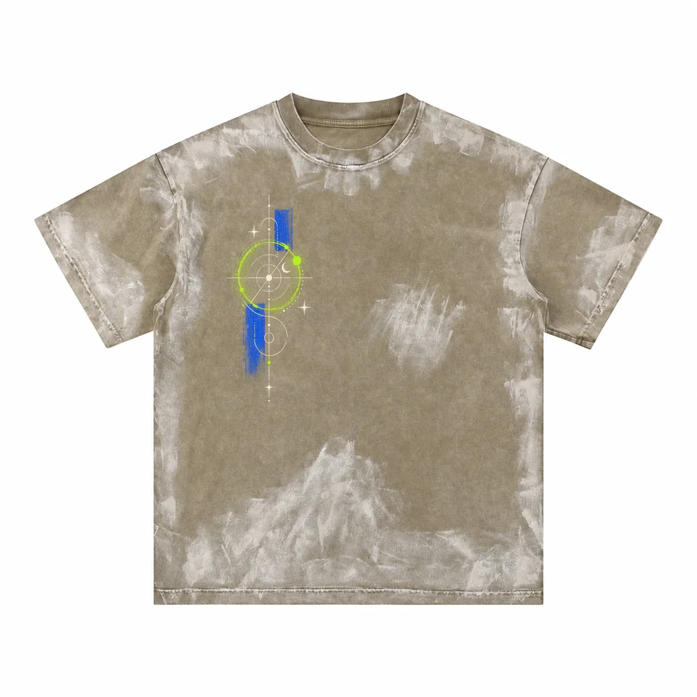 Cloud-wash tee · Your own coordinates · Front