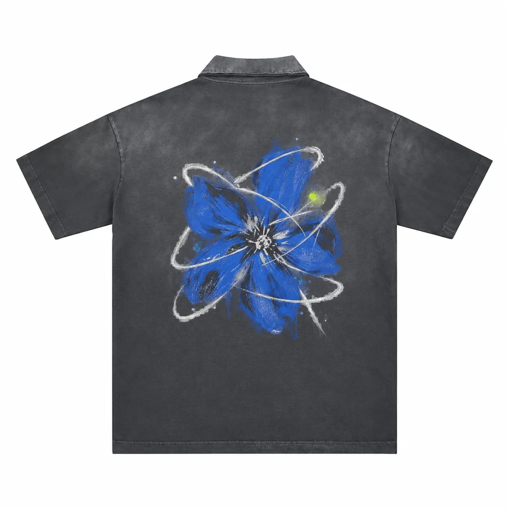 Gradient-wash relaxed polo shirt · A feeling worth keeping · Back