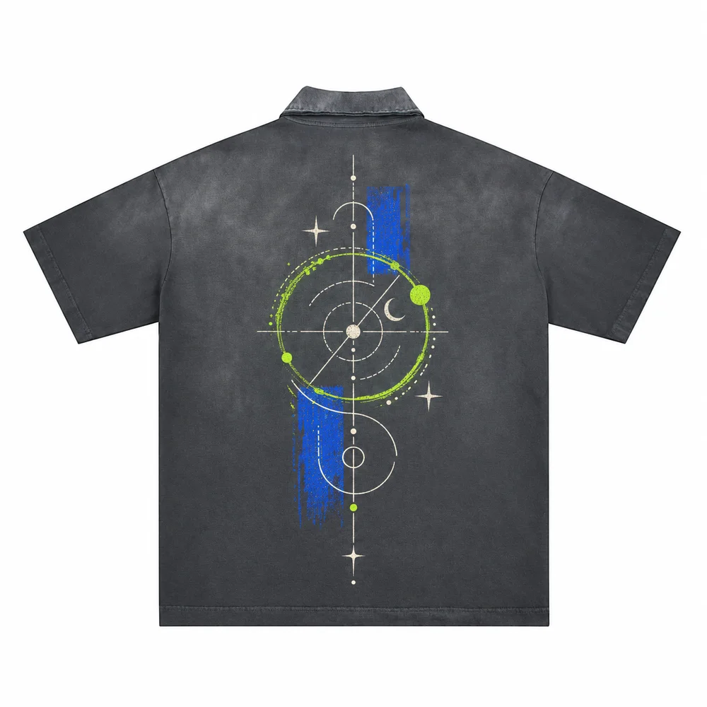 Gradient-wash relaxed polo shirt · Your own coordinates · Back