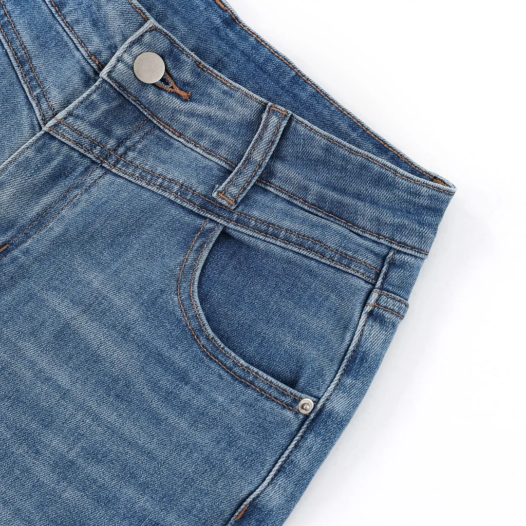 Washed wide-leg jeans · 76222-1 · Light blue · Base garment photograph