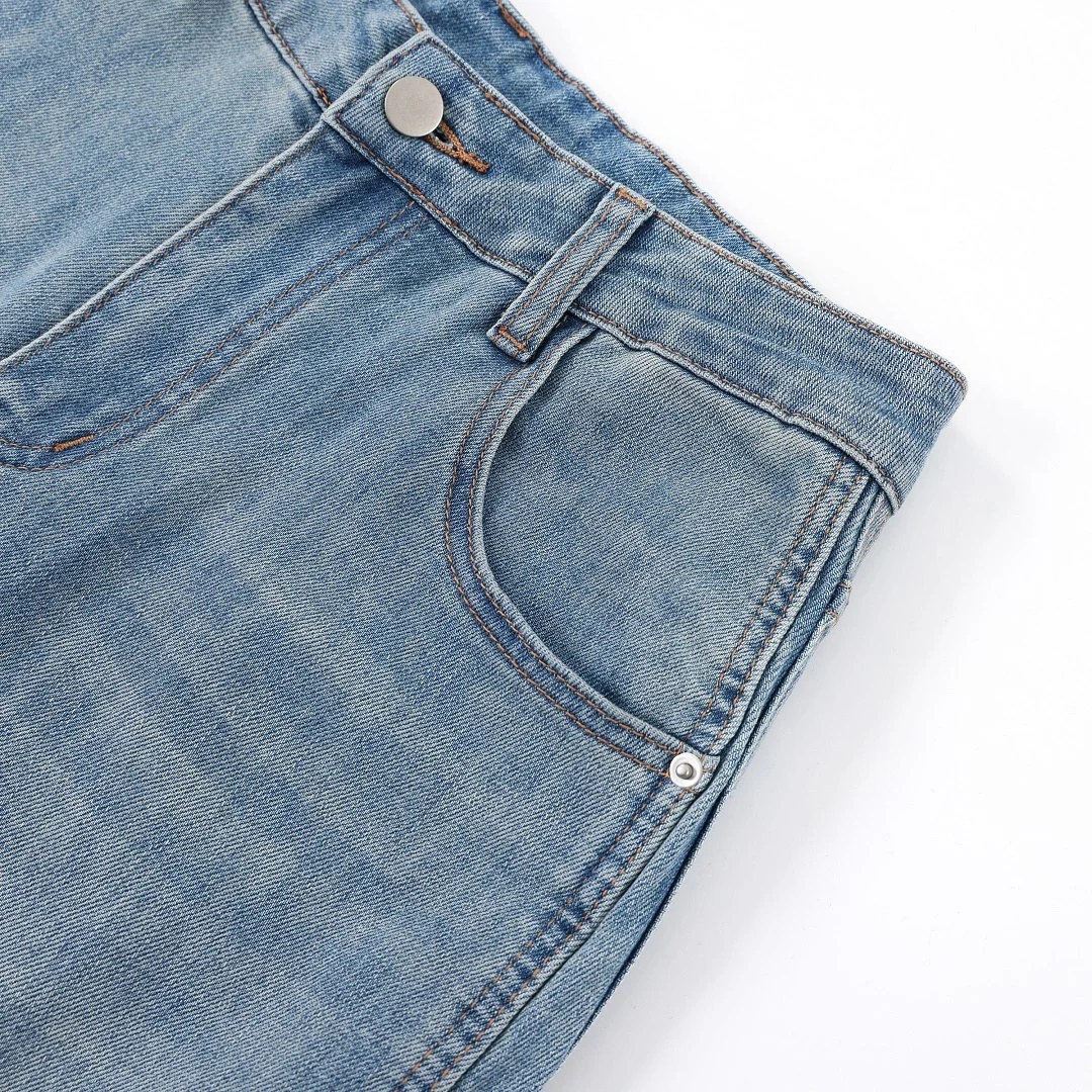 Light-wash straight-leg jeans · 76228-1 · Light blue · Base garment photograph
