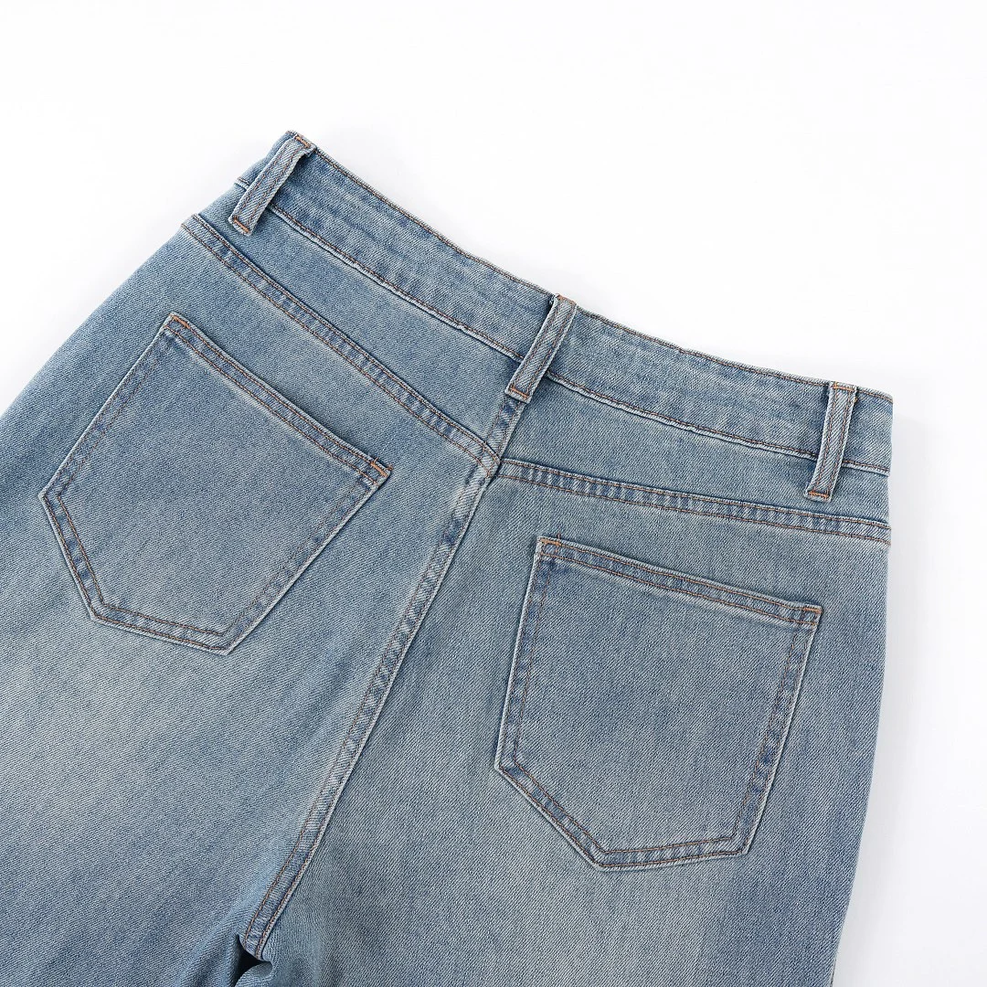 Light-wash straight-leg jeans · 76228-1 · Light blue · Base garment photograph