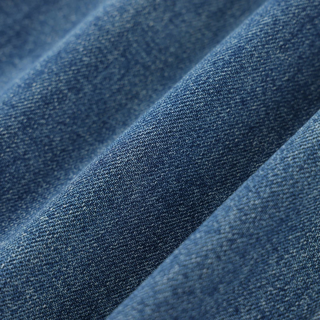 Faded denim midi skirt · 90009 · Light blue · Base garment photograph