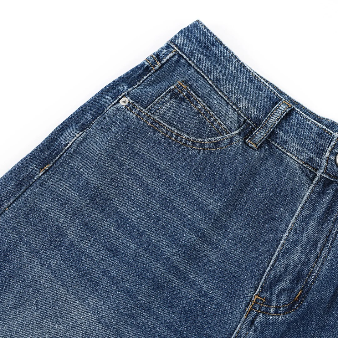 Faded blue wide-leg jeans · BJ555-1 · Blue · Base garment photograph