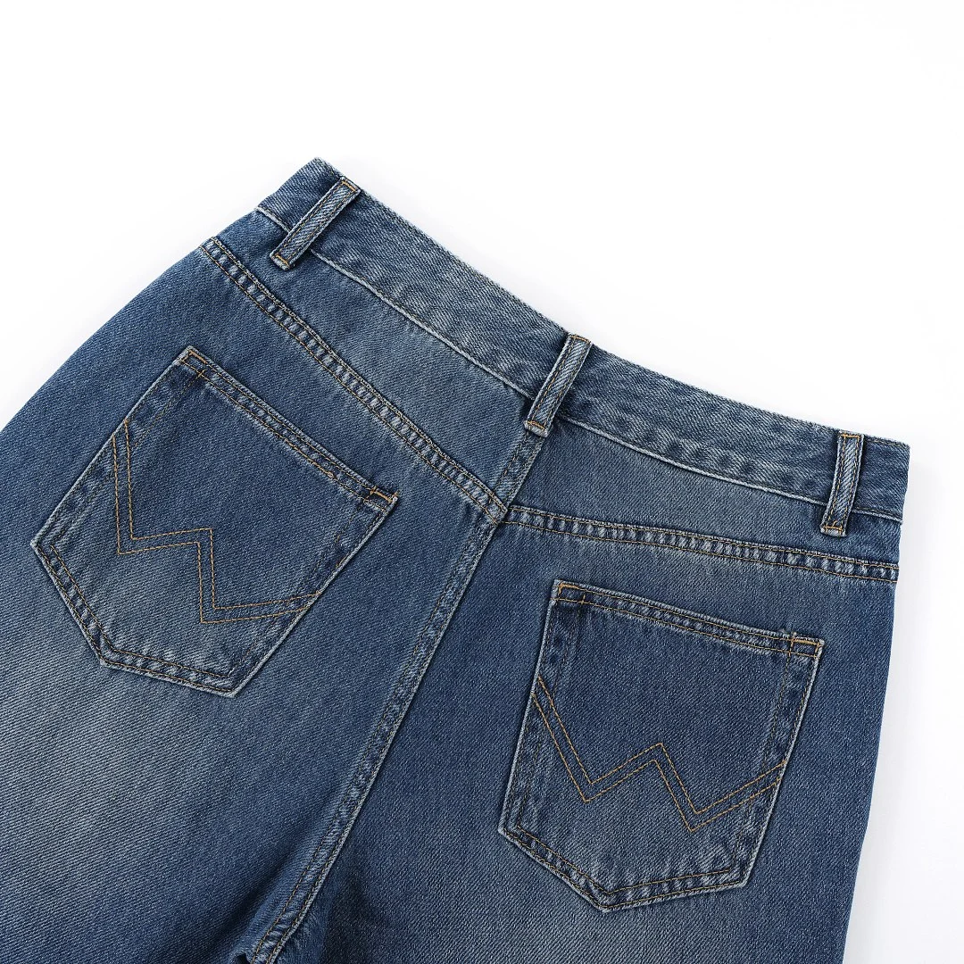 Faded blue wide-leg jeans · BJ555-1 · Blue · Base garment photograph