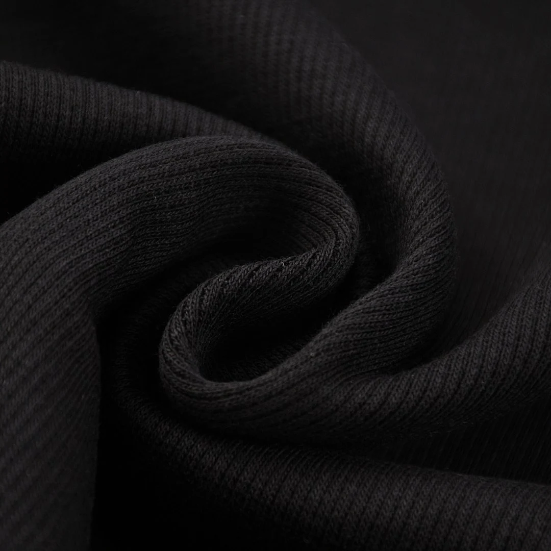 Boxy waffle crew-neck tee · DX-26 · Black · Base garment photograph