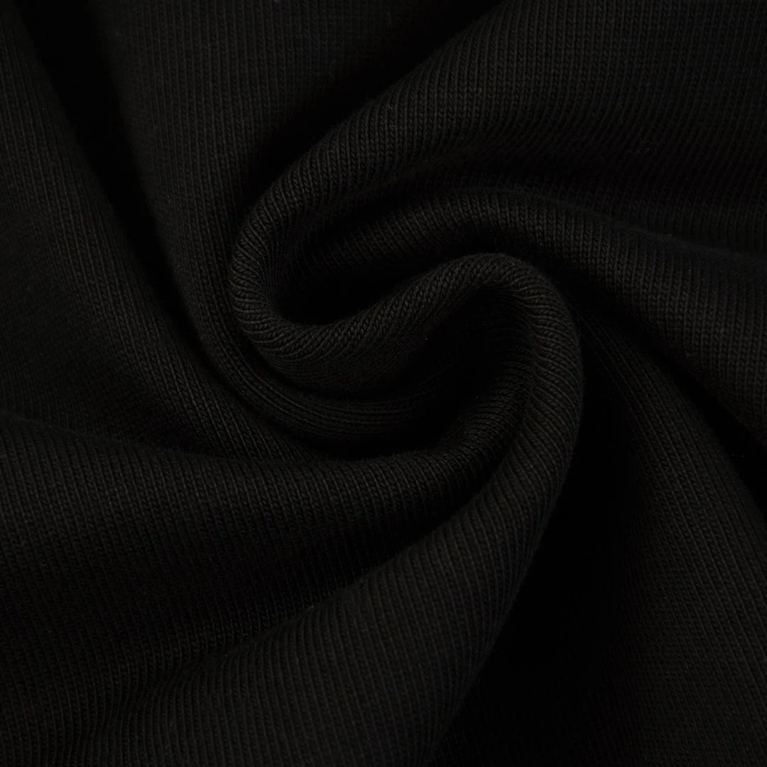 Boxy dropped-shoulder crew-neck tee · DX-2646 · Black · Base garment photograph
