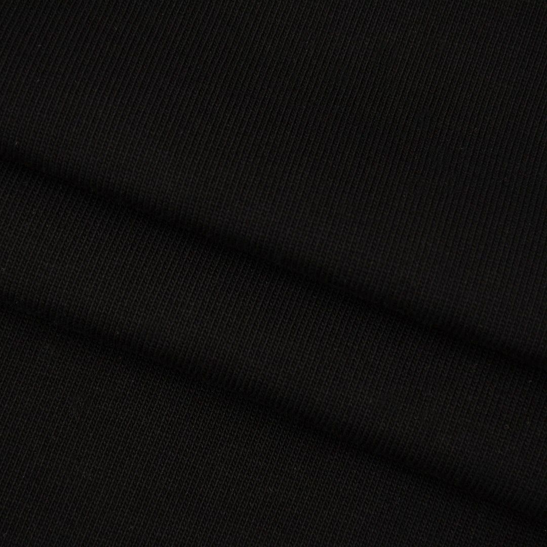 Boxy dropped-shoulder crew-neck tee · DX-2646 · Black · Base garment photograph