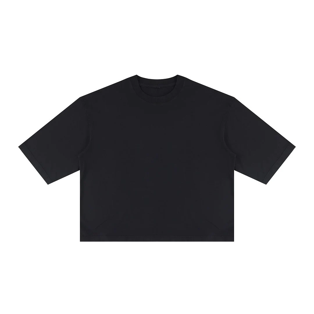 Garment-dyed relaxed tee · DX-2664 · Black · Base garment photograph