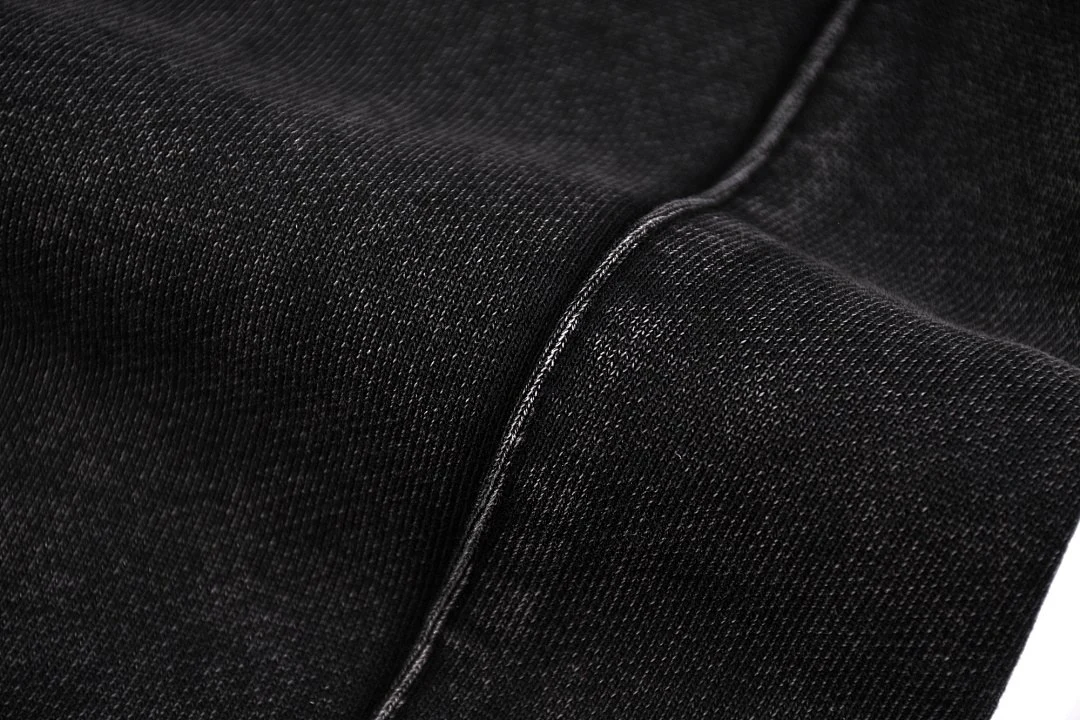 Washed elastic-cuff joggers · GWKL-11 · Black · Base garment photograph
