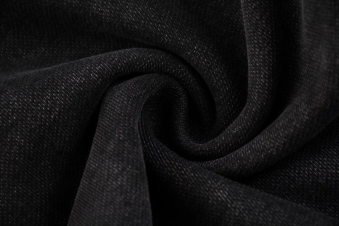 Washed elastic-cuff joggers · GWKL-11 · Black · Base garment photograph