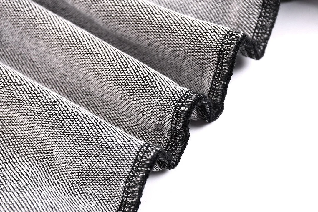 Washed crew-neck sweatshirt · KB-01 · Black · Base garment photograph