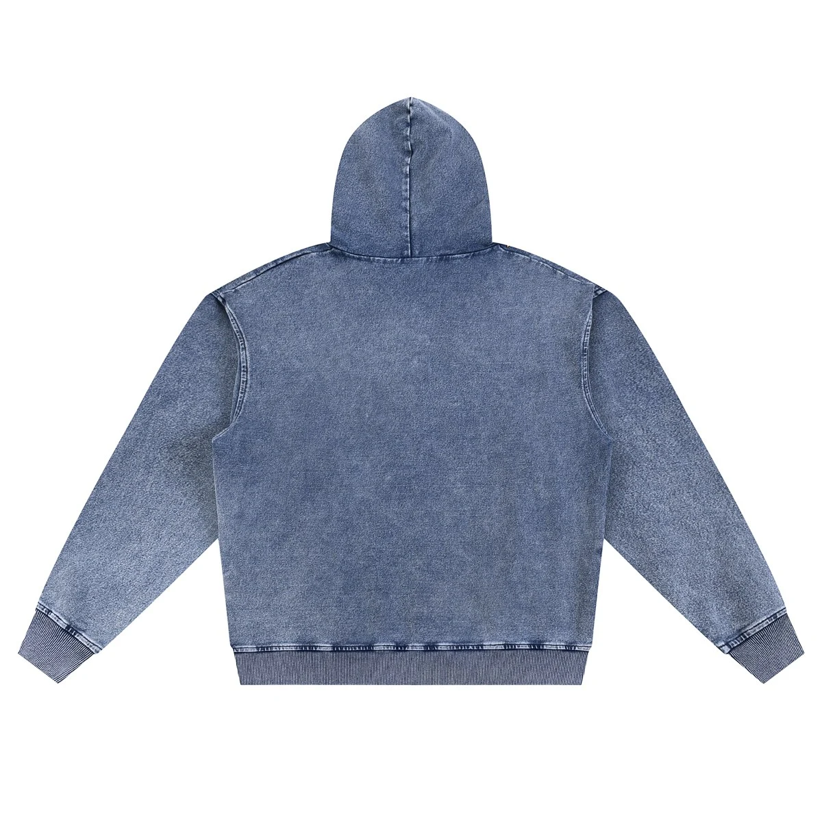 Washed zip hoodie · Back