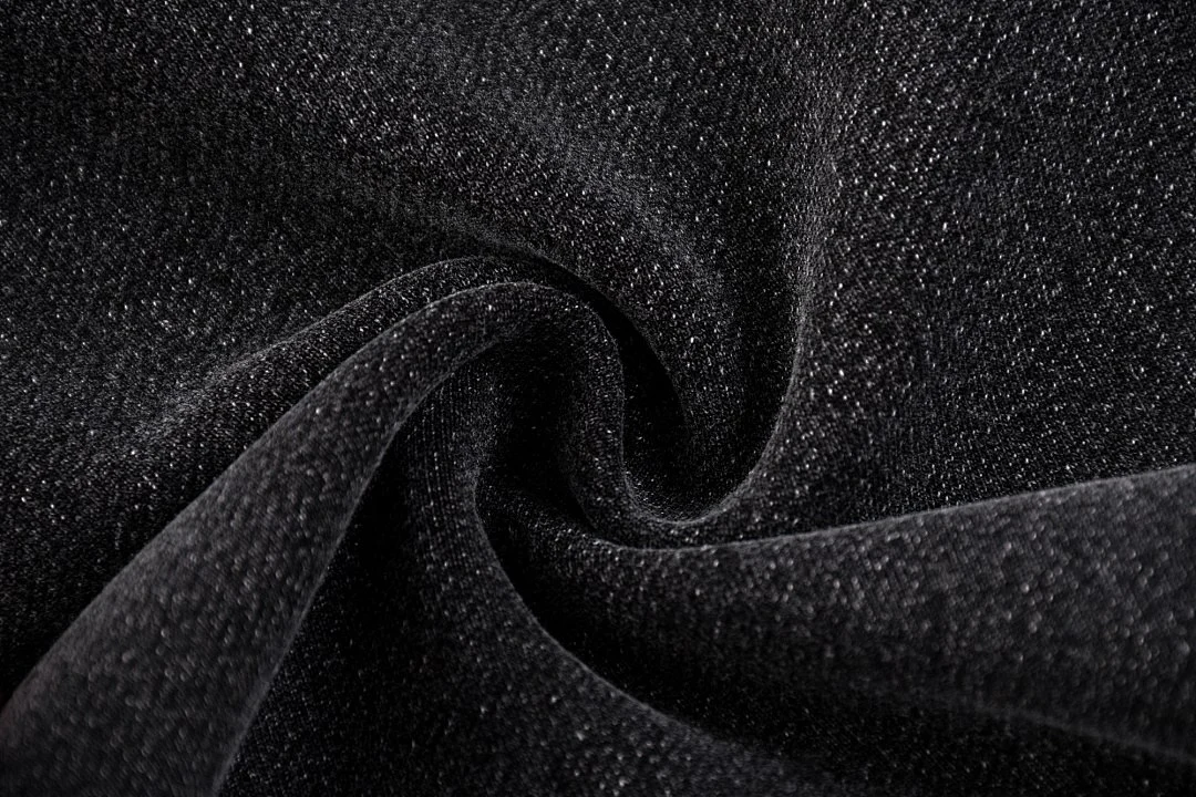 Washed denim drawstring joggers · KB-05 · Black · Base garment photograph