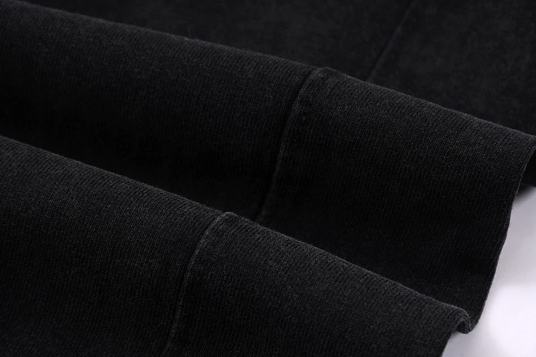 Distressed raw-hem sleeveless tee · KFGP-301 · Black · Base garment photograph