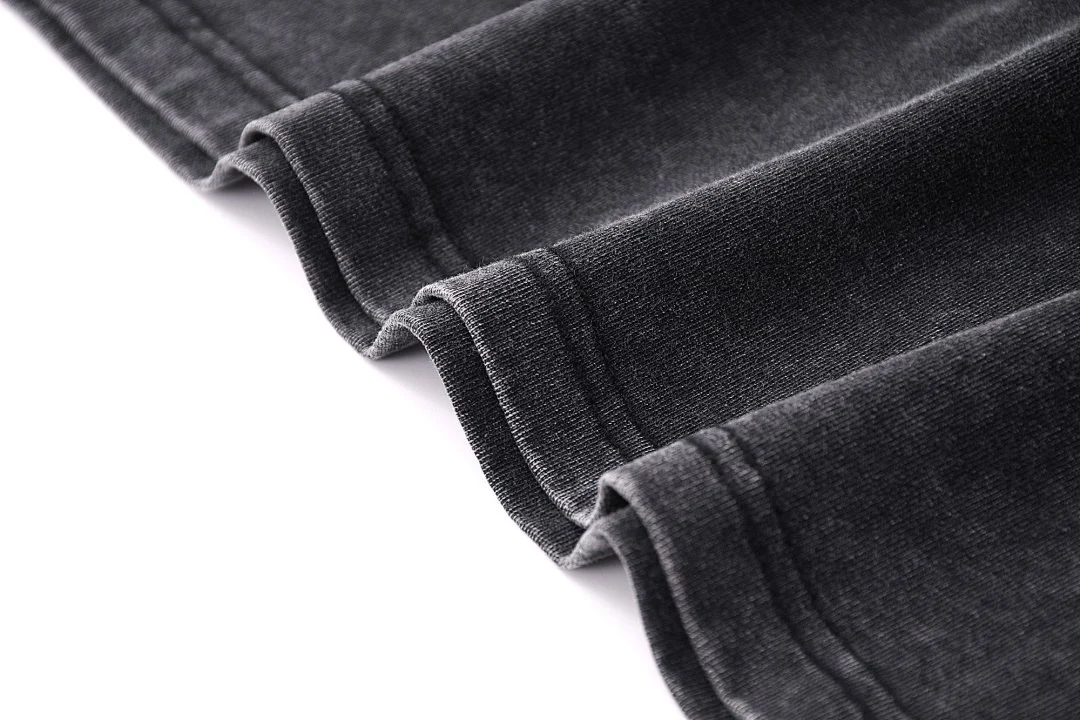 Washed relaxed sleeveless tee · KFMBX-06 · Black · Base garment photograph