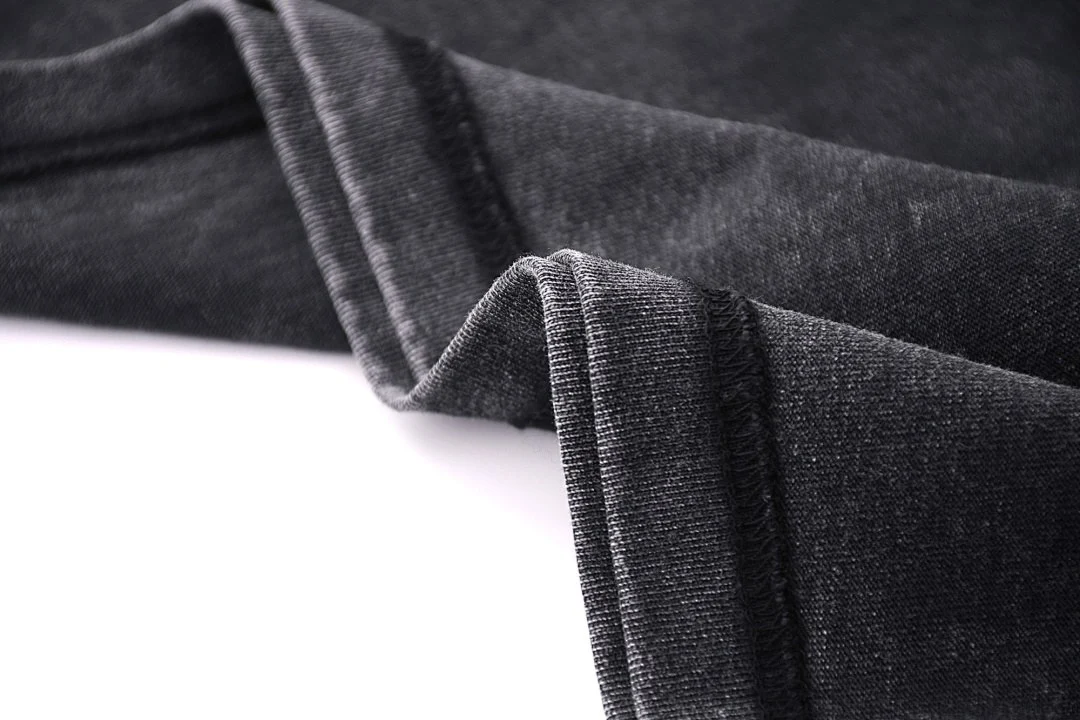 Washed relaxed sleeveless tee · KFMBX-06 · Black · Base garment photograph