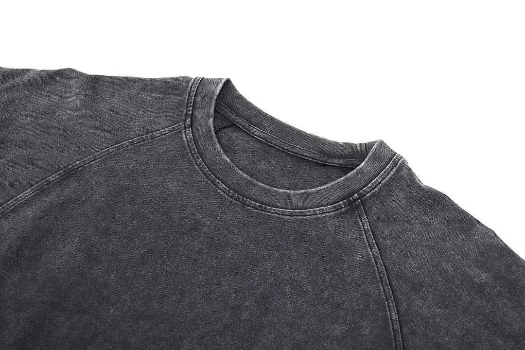 Washed relaxed sleeveless tee · KFMBX-06 · Black · Base garment photograph