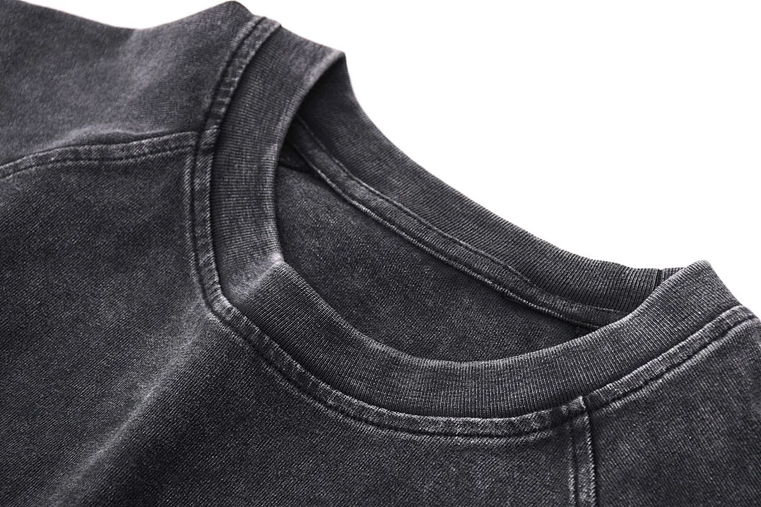 Washed relaxed sleeveless tee · KFMBX-06 · Black · Base garment photograph